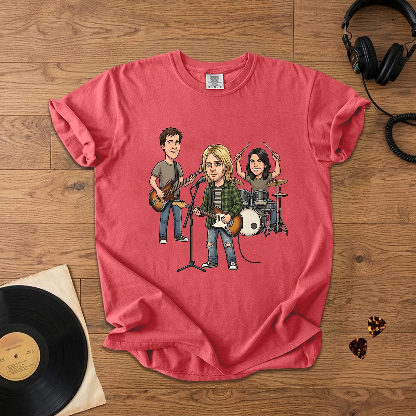 Nirvana Vintage Grunge Band Graphic T-Shirt – Retro Music Fan Comfort Tee