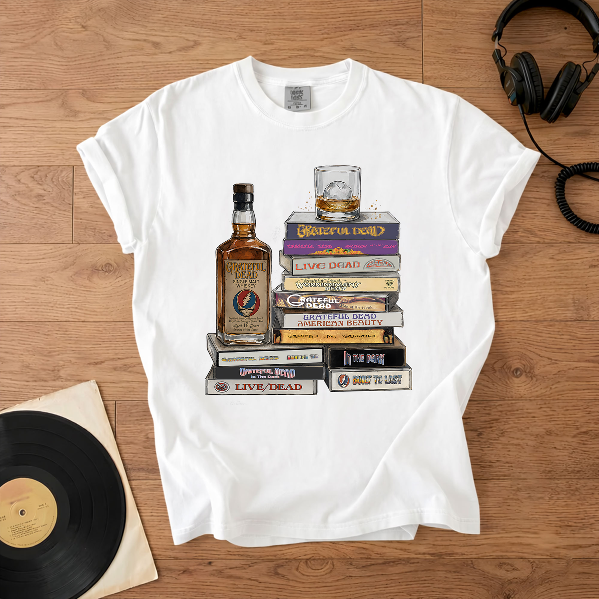 Grateful Dead Cassette Collection T-Shirt – Retro Rock Music Grateful Dead Band Merch Tee