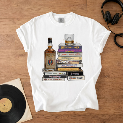 Grateful Dead Cassette Collection T-Shirt – Retro Rock Music Grateful Dead Band Merch Tee