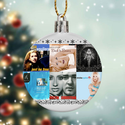Christina Aguilera Ball Ornament – Pop Diva Elegance for the Holidays