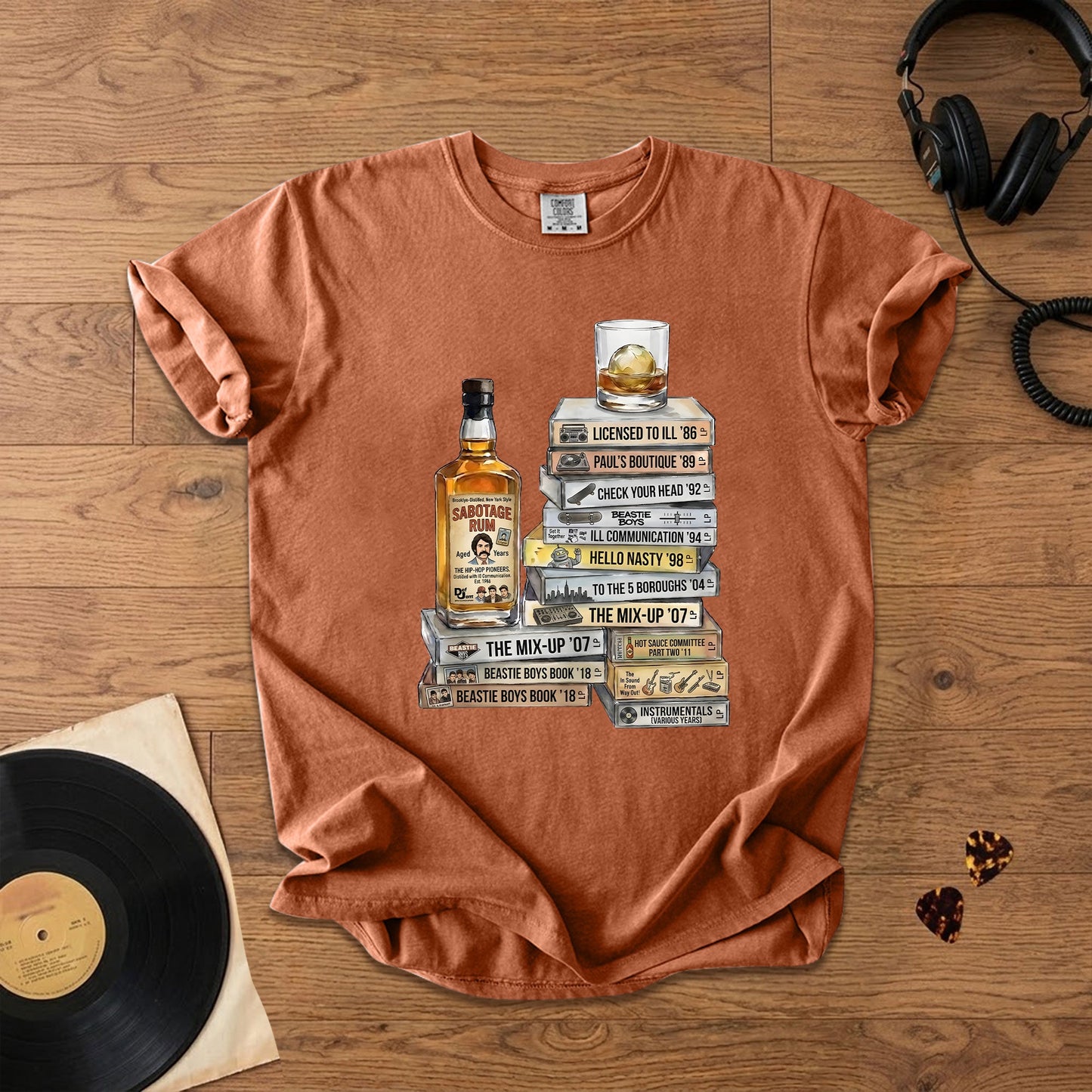 Beastie Boys Cassette Album Collection T-Shirt – Retro Rock Music Beastie Boys Merch Tee