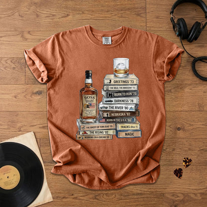 Bruce Springsteen Cassette Album Collection T-Shirt – Vinatge Rock Music Bruce Springsteen Merch Tee