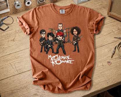 My Chemical Romance Comfort Colors Tee – Band Members Tribute Classic Emo Rock Shirt