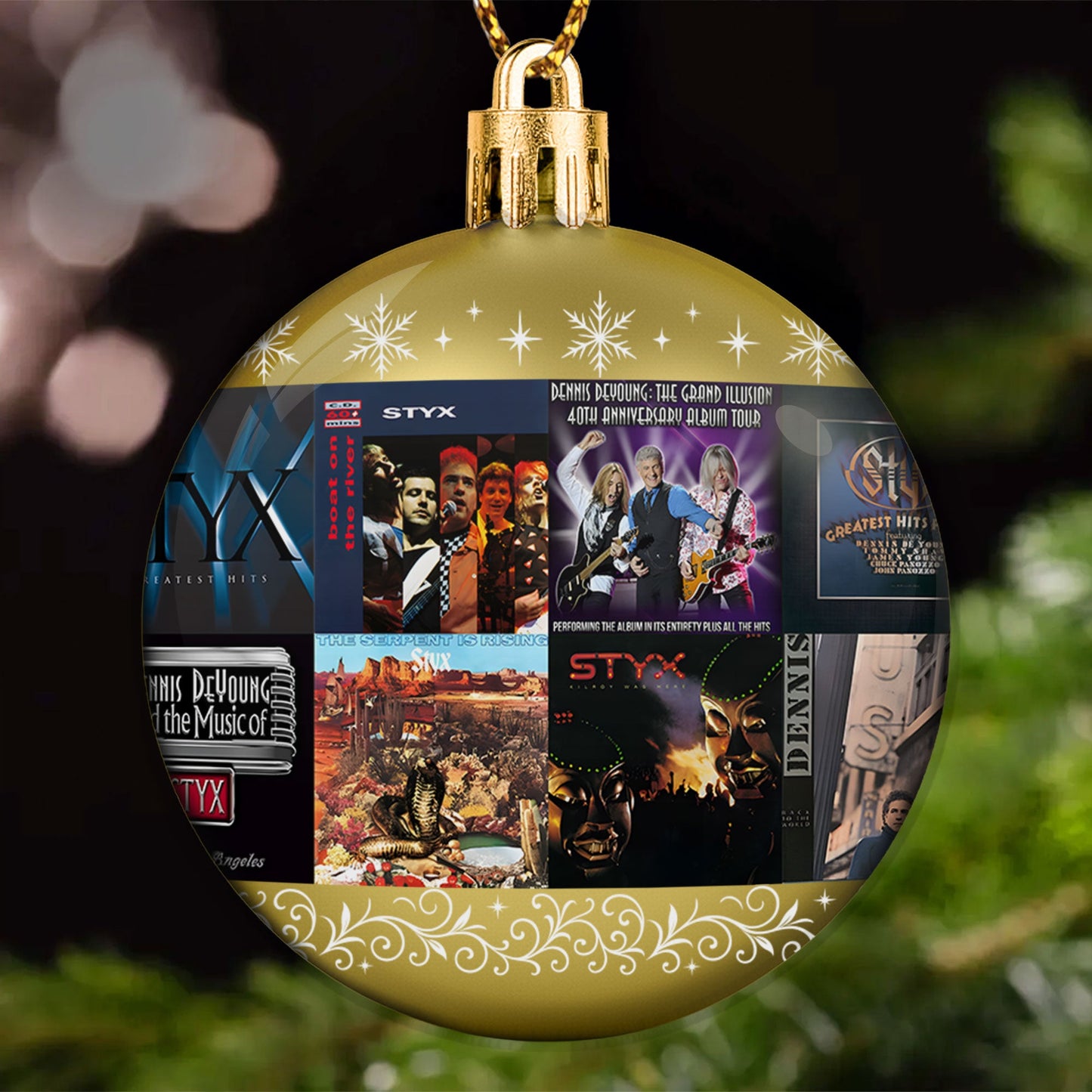 Dennis DeYoung Ball Ornament – The Voice of Styx Collection