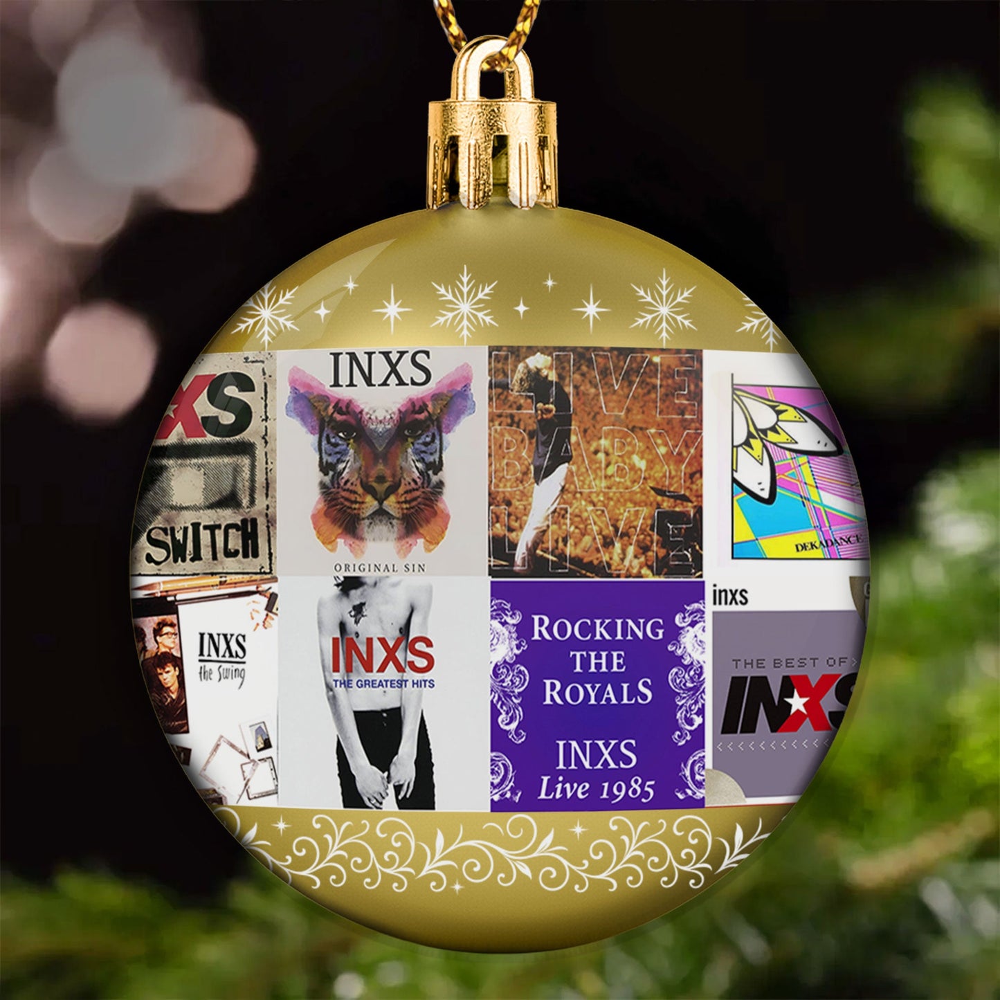 INXS Ball Ornament – Celebrate the Sound of Iconic Rock Energy
