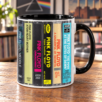 Pink Floyd Cassette Tape Mug  Retro Music Gift