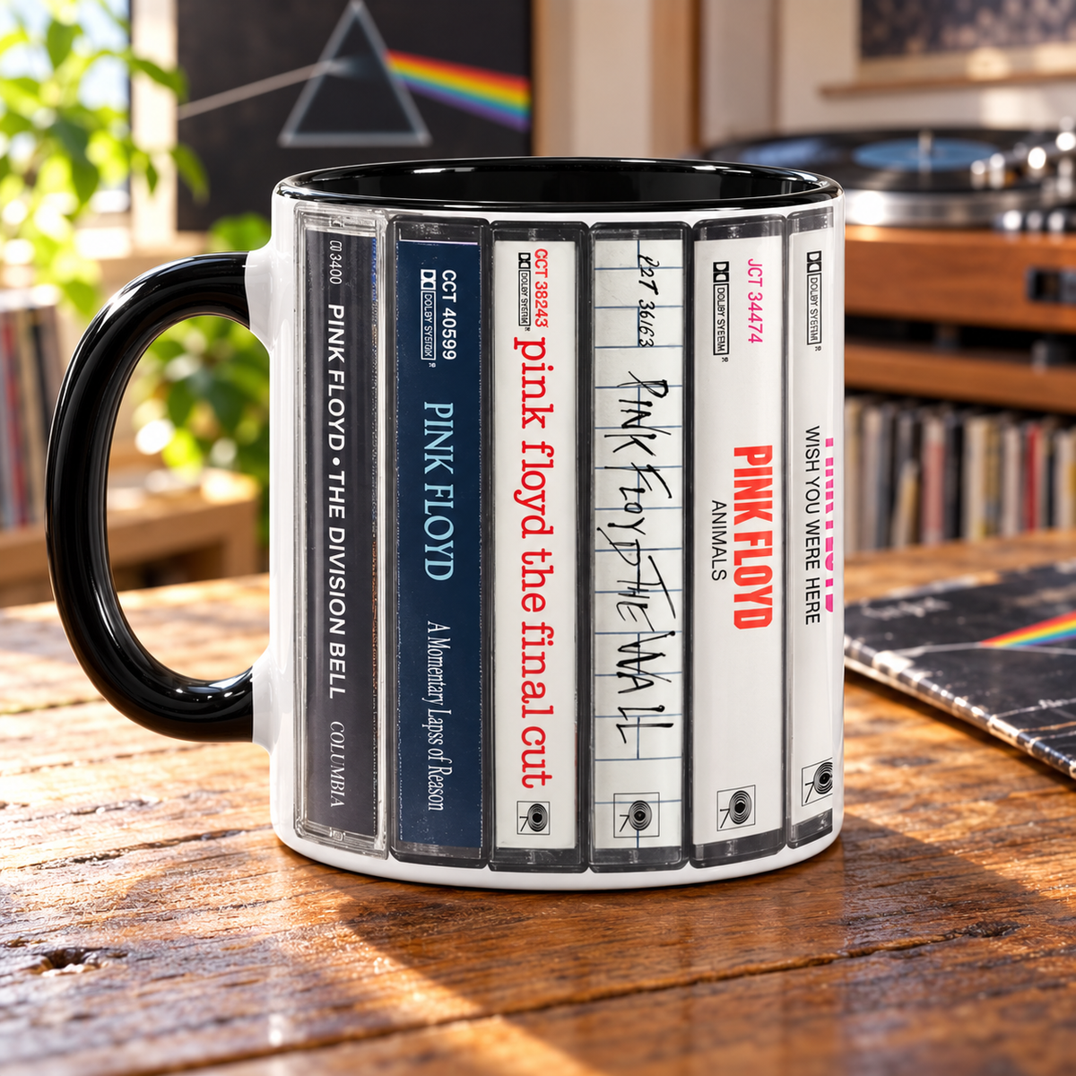 Pink Floyd Cassette Tape Mug  Retro Music Gift