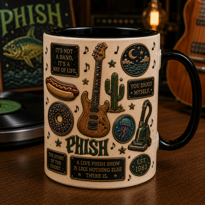 Phish Mug – You Enjoy Myself Vintage Jam Band Ceramic Coffee Cup Fan Gift