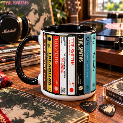 The Smiths Mug, Retro Cassette Tape Coffee Cup, Alternative Rock Album Collection Mug, 80s Music Fan Gift