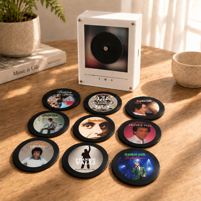 Frankie Valli MagTune Mini CD Player Decor Set – Pop & Rock Album Art Display, Pop Music Fan Gift