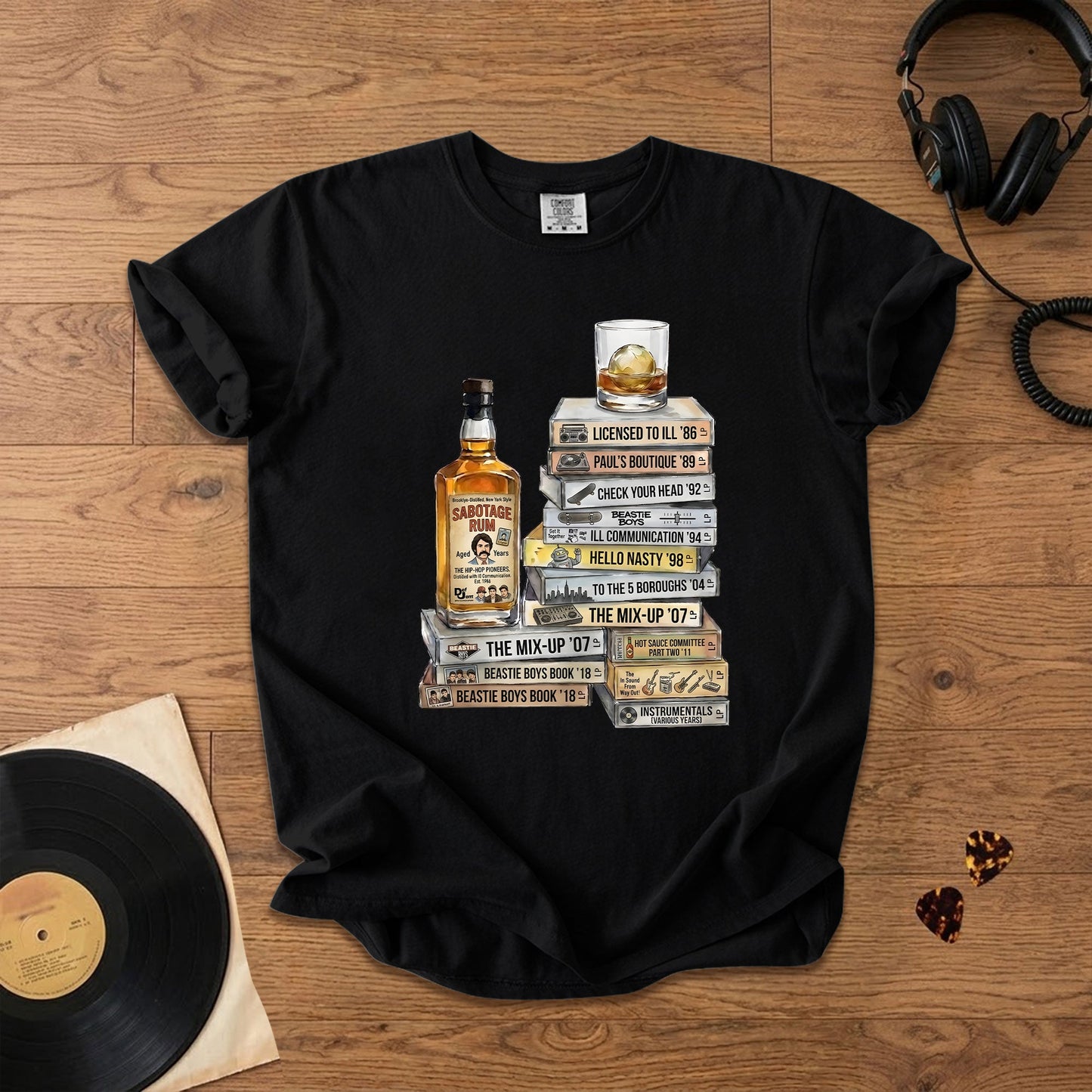 Beastie Boys Cassette Album Collection T-Shirt – Retro Rock Music Beastie Boys Merch Tee