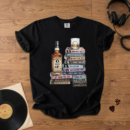 Diana Ross Cassette Album Collection T-Shirt – Retro Rock Music Diana Ross Merch Tee