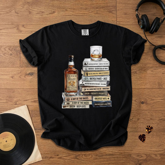 Queen Band Cassette Album Collection T-Shirt – Vintage Rock Music Queen Band Merch Tee