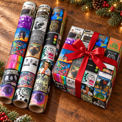 Blink-182 Album Covers Wrapping Paper - Pop Punk Rock Band Gift Wrap