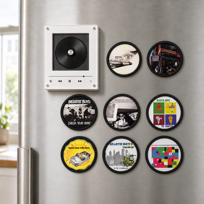 Beastie Boys MagTune Mini CD Player Decor Set – Hip Hop Album Art Display, Beastie Boys Merchandise Collectible