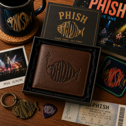Phish Dad Wallet – Phish Band Logo Inspired Leather Wallet (With Box)