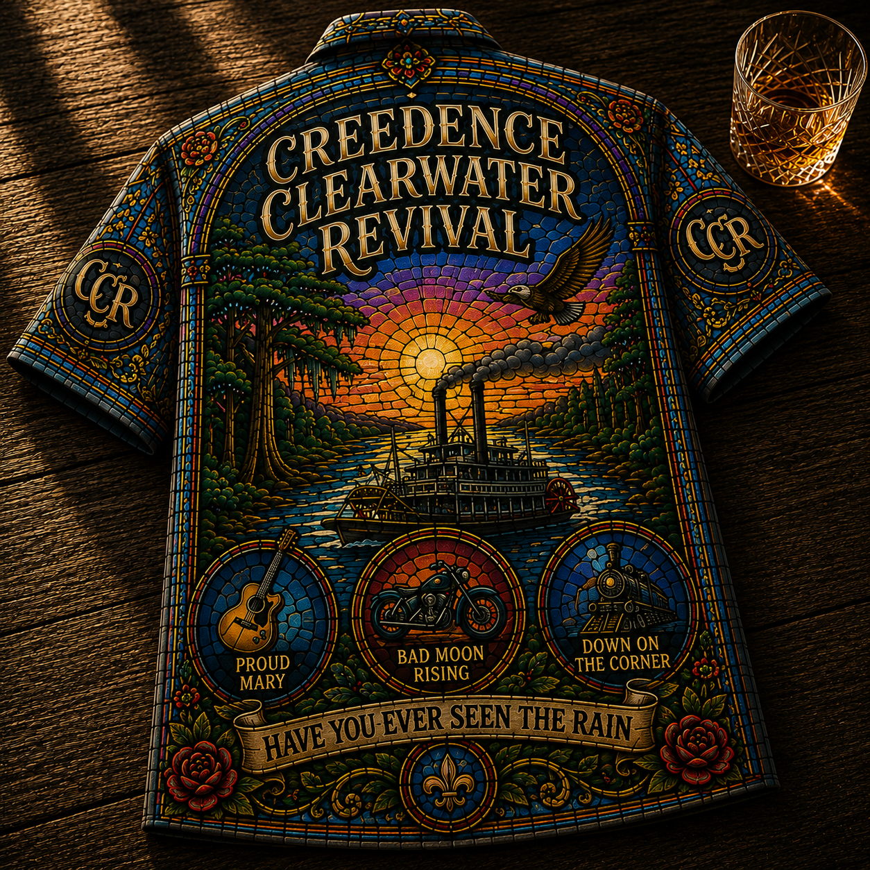 Creedence Clearwater Revival Hawaiian Shirt - Unisex Have You Ever Seen The Rain Merch