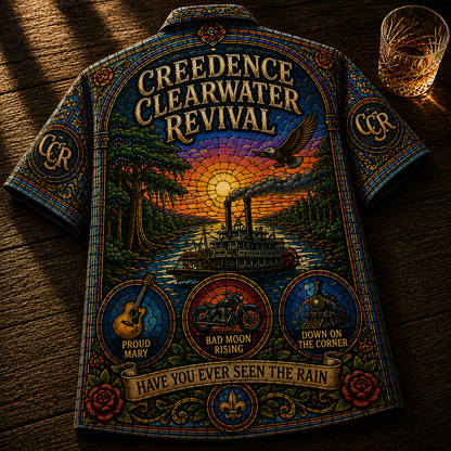 Creedence Clearwater Revival Hawaiian Shirt - Unisex Have You Ever Seen The Rain Merch