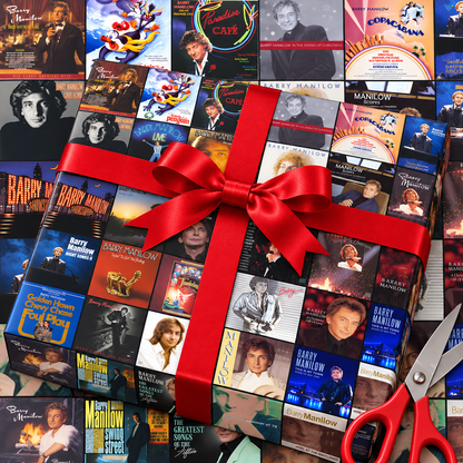 Barry Manilow Album Cover Collage Wrapping Paper – Pop Music Fan Gift Wrap Roll