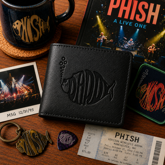 Phish Dad Wallet – Phish Band Logo Inspired Leather Wallet (With Box)