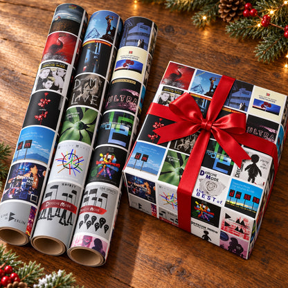 Depeche Mode Album Covers Wrapping Paper - Synthpop Alternative Rock Band Gift Wrap
