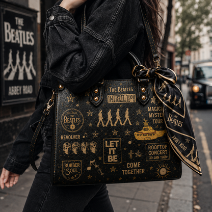 The Beatles Leather Handbag – Abbey Road Music Fan PU Leather Shoulder Bag