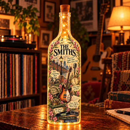 The Smiths Lighted Bottle, The Smiths Bottle Lamp, Alternative Rock Music Light, Indie Music Room Decor, The Smiths Fan Gift