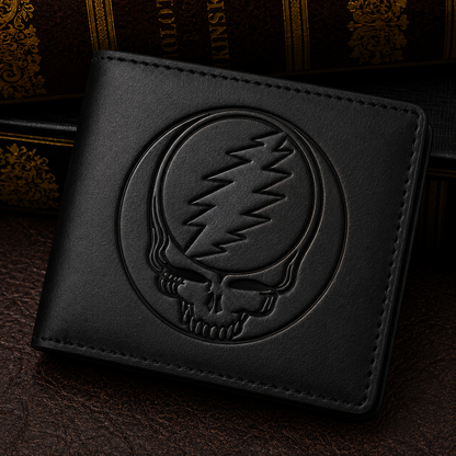 Grateful Dead Stealie Wallet – Classic Rock Inspired Leather Wallet (With Box)