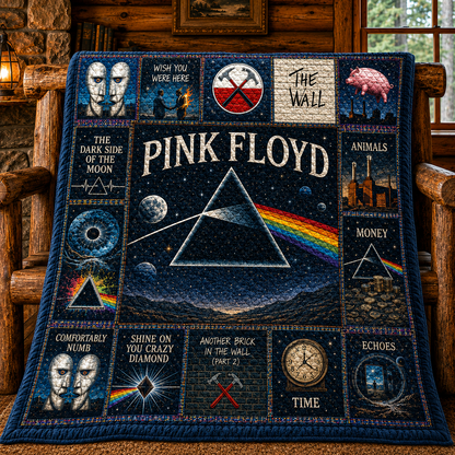 Pink Floyd Progressive Rock Quilt Blanket – A Psychedelic Journey In Every Stitch