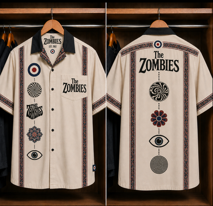 The Byrds Mr. Tambourine Man Bohemian Hawaiian Shirt - Mexican Inspired Hawaiian Shirt White Version (Copy)
