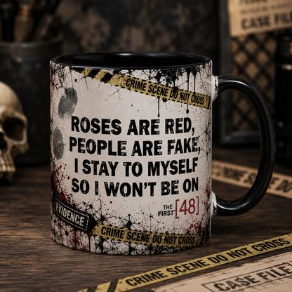 The First 48 True Crime Coffee Mug – Crime Scene Detective Ceramic Mug | Funny True Crime Fan Gift for Crime Documentary Lovers