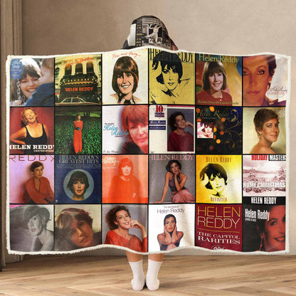 Helen Reddy Wearable Hooded Blanket
