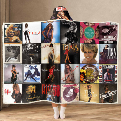Tina Turner Wearable Hooded Blanket – The Queen of Rock ’n’ Roll, Wrapped Around You