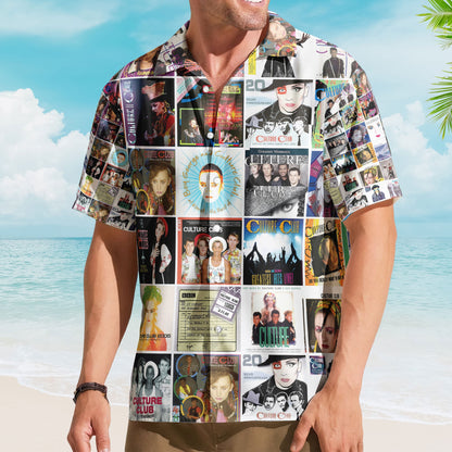 Culture Club Album Collage Hawaiian Shirt – Retro 80s Music Shirt