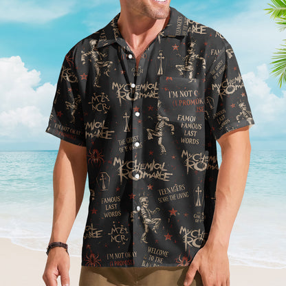My Chemical Romance Hawaiian Shirt – Unisex Black Parade Soldier Summer Button Up