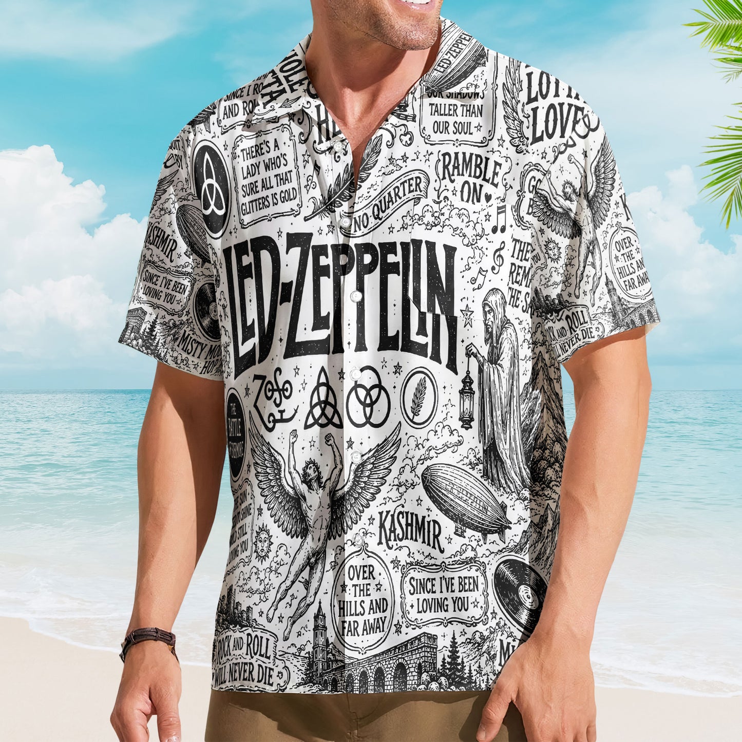 Avril Lavigne Pop Punk Princess Hawaiian Shirt – Signature Lyrics & Doodles Edition