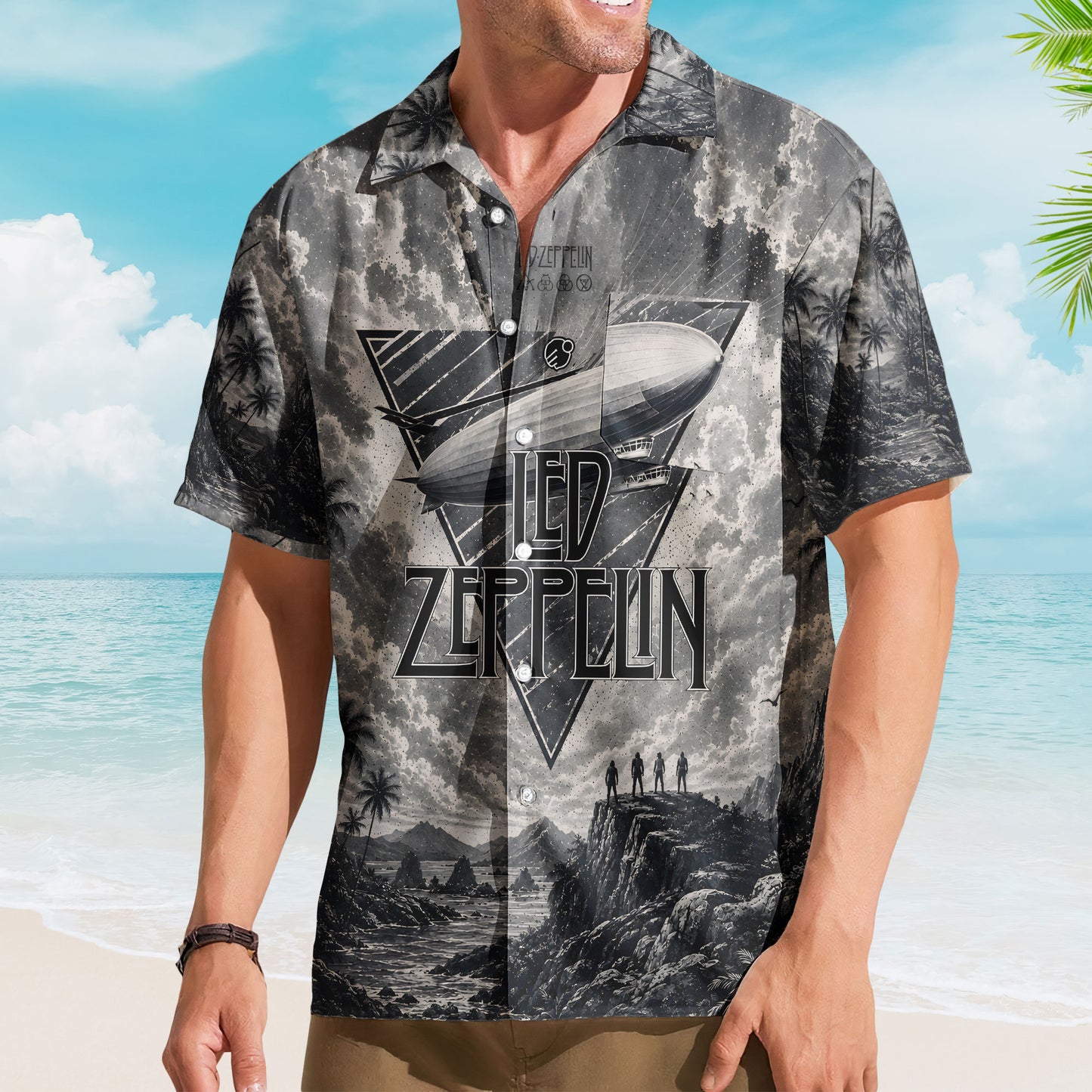 Led Zeppelin Hawaiian Shirt – Classic Rock Metal Fan Gift Summer Shirt