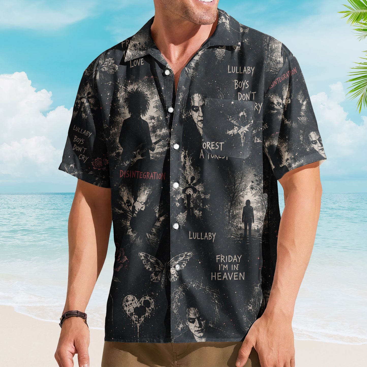 The Cure Hawaiian Shirt – Gothic Rock All Over Print Aloha Shirt