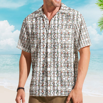 Grateful Dead Dancing Bears Colorful Monogram Hawaiian Shirt – Retro Music Album Art Inspired Shirt