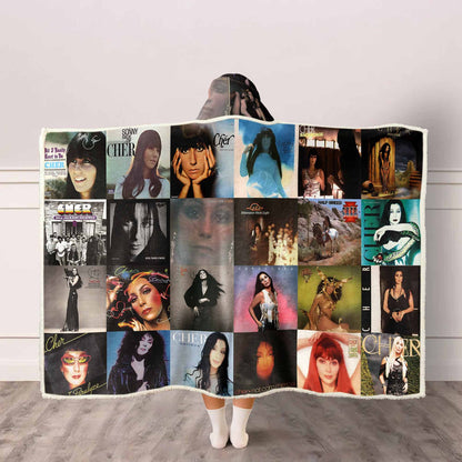 Cher Album Art Wearable Hooded Blanket – Pop Icon Fan Gift
