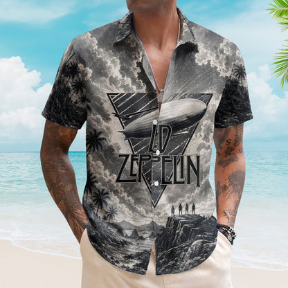 Led Zeppelin Hawaiian Shirt – Classic Rock Metal Fan Gift Summer Shirt