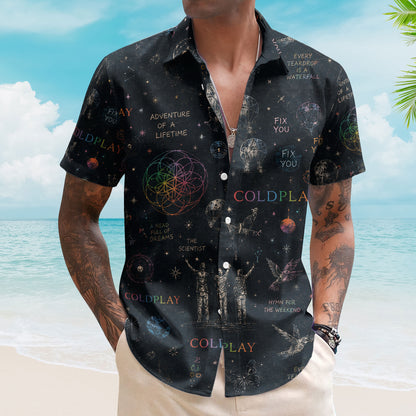 Coldplay Hawaiian Shirt – Music of the Spheres All Over Print Aloha Shirt
