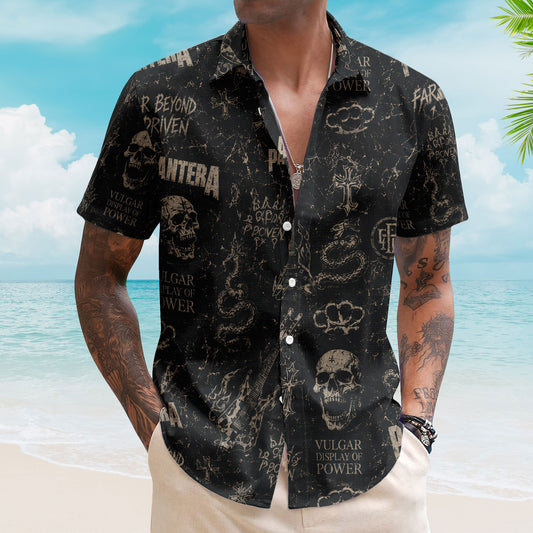 Pantera Hawaiian Shirt – Vulgar Display of Power All Over Print Aloha Shirt
