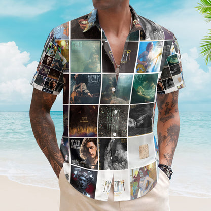 Hozier Album Collage Hawaiian Shirt – Indie Folk Music Fan Shirt