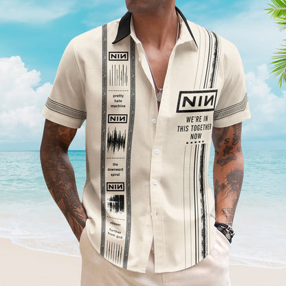 Nine Inch Nails Luxury Design Hawaiian Shirt – Alternative Rock Inspired Hawaiian Shirt