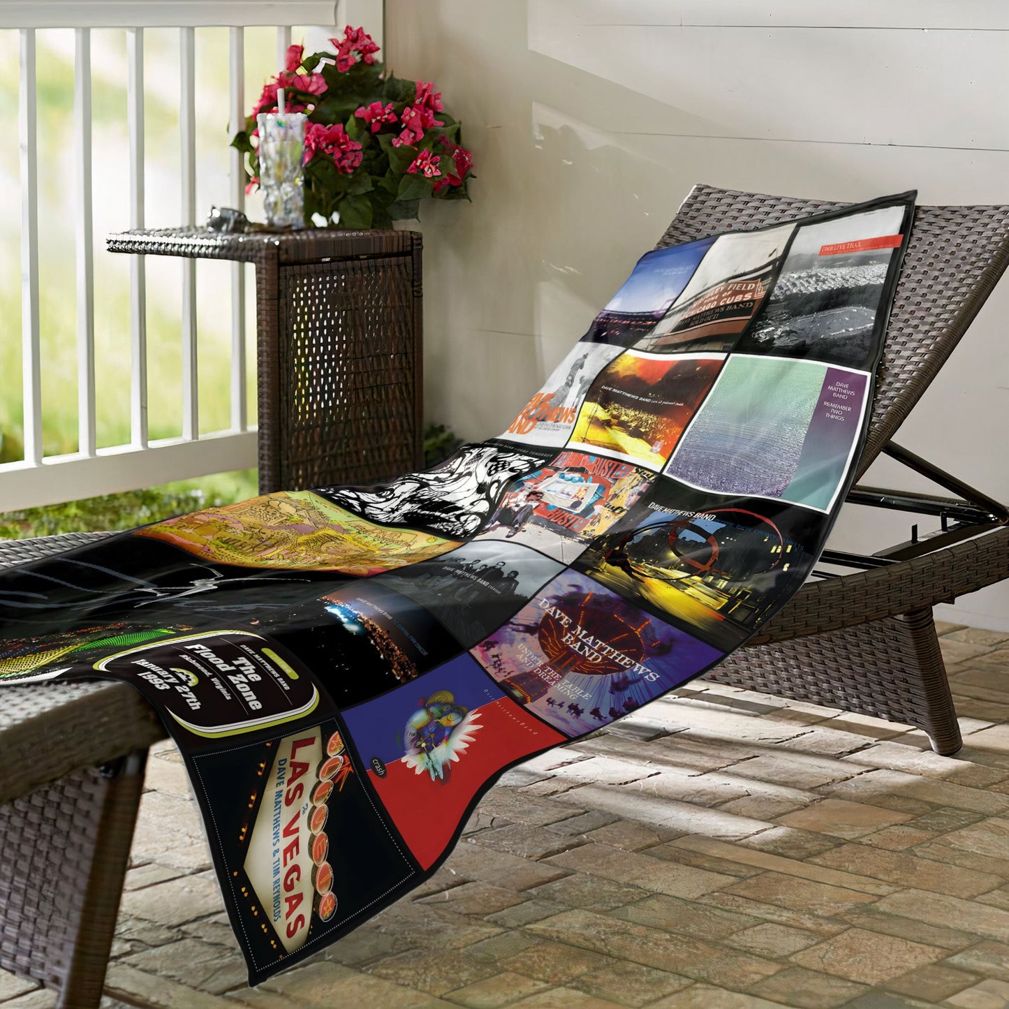 Dave Matthews Band Beach Towel – Album Cover Collage Rock Towel