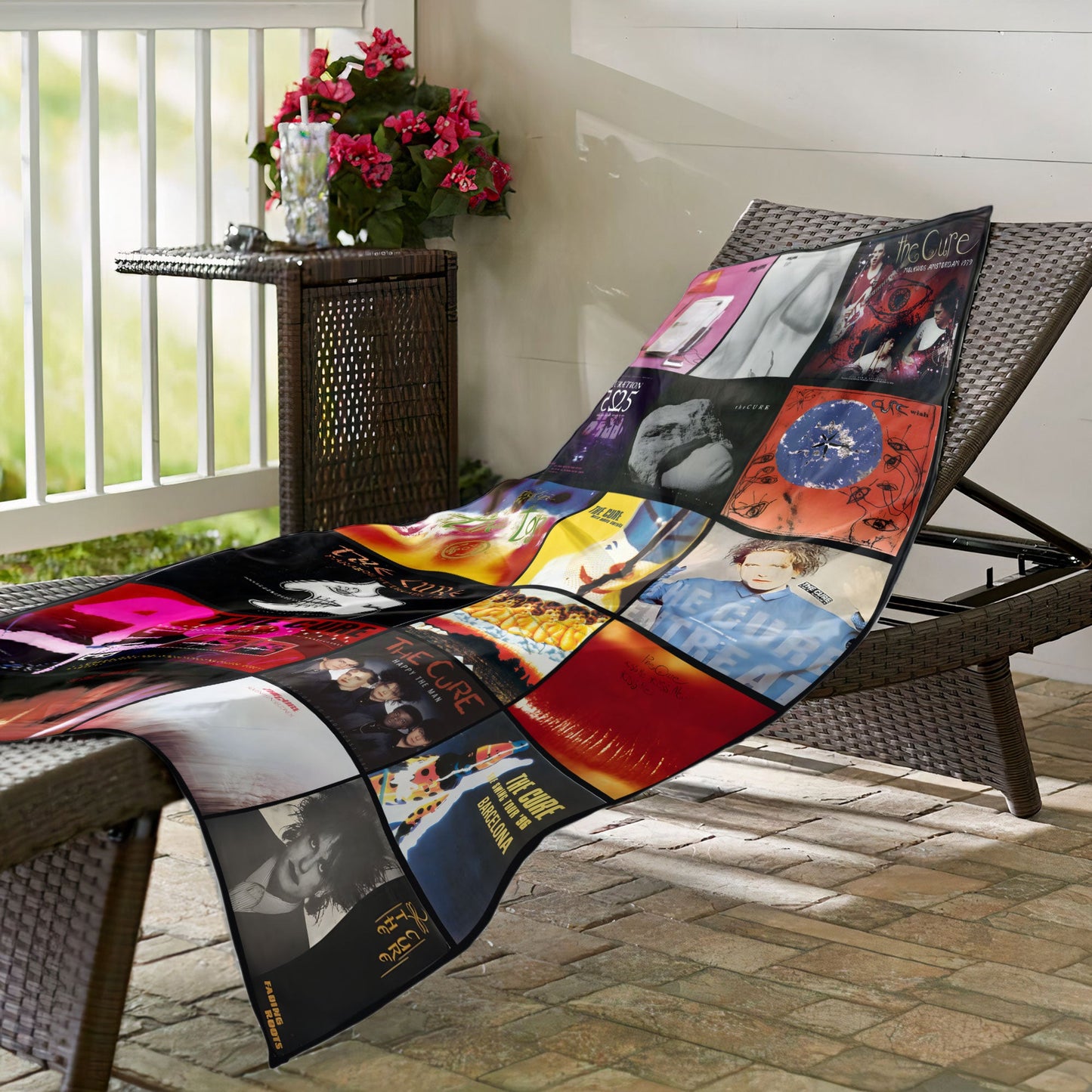 The Cure Band Beach Towel – Album Cover Collage Classic Rock Towel
