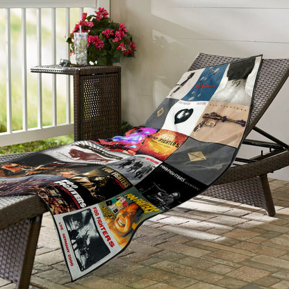Foo Fighters Beach Towel – Album Cover Collage Classic Rock Towel