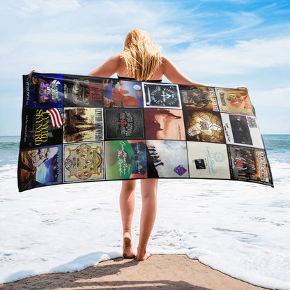 Lynyrd Skynyrd Beach Towel – Album Cover Collage Southern Rock Towel