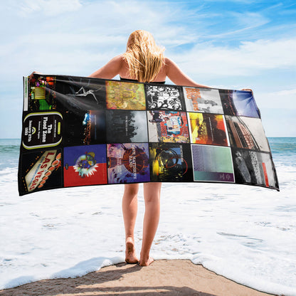 Dave Matthews Band Beach Towel – Album Cover Collage Rock Towel